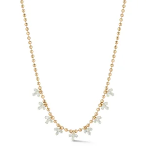 Connexion Triple Marquis Diamond Necklace