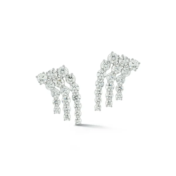 Connexion Triple Row Diamond Studs