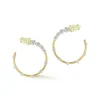 Connexion Yellow Diamond Pear Coil Hoops