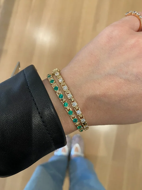 Escalator Diamond Dot Bracelet