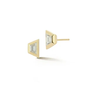 Escalator Diamond Trapezoid Studs