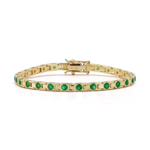 Escalator Emerald Dot Bracelet