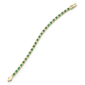 Escalator Emerald Dot Bracelet