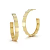 Escalator Large Gold and Diamond Hoops