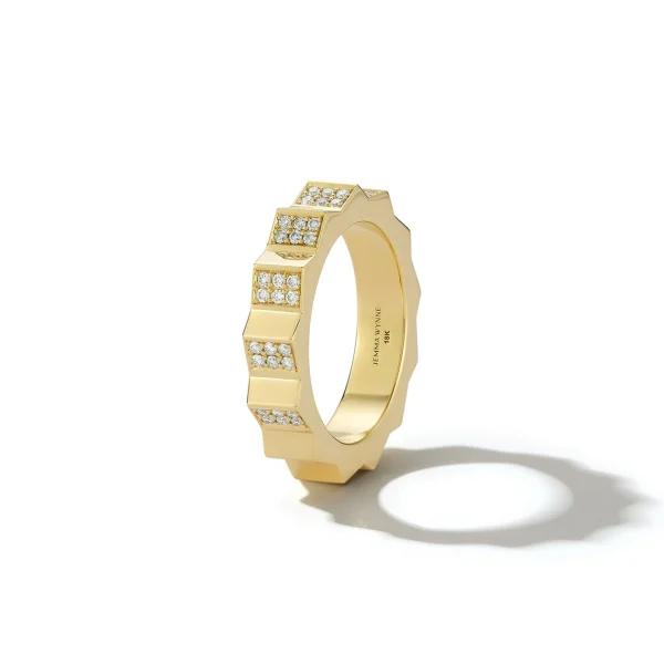 Escalator Pave Diamond Band