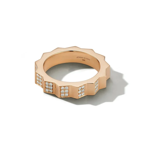 Escalator Pave Diamond Band