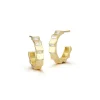 Escalator Small Diamond Baguette Hoops