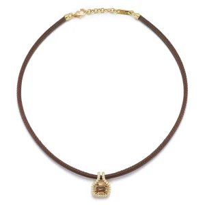 FORME Brown Diamond Silhouette Choker