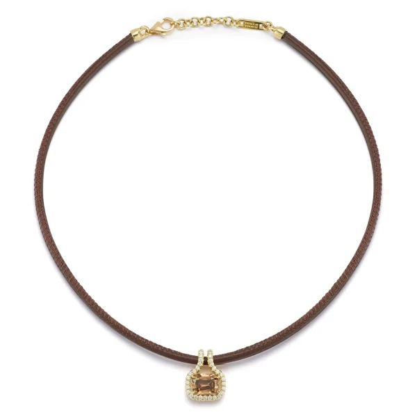 FORME Brown Diamond Silhouette Choker