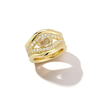 FORME Pave Diamond Pear Ring