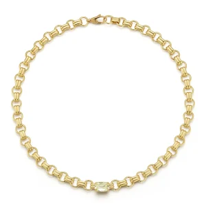 FORME Yellow Diamond Cushion Necklace