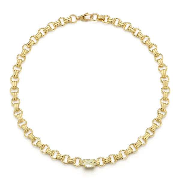 FORME Yellow Diamond Cushion Necklace