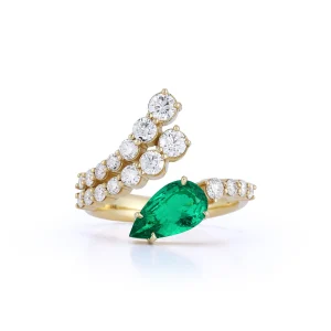 JW x MUZO Connexion Emerald Pear and Diamond