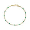 Love Notes Diamond and Emerald Bracelet