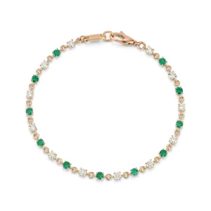 Love Notes Diamond and Emerald Bracelet