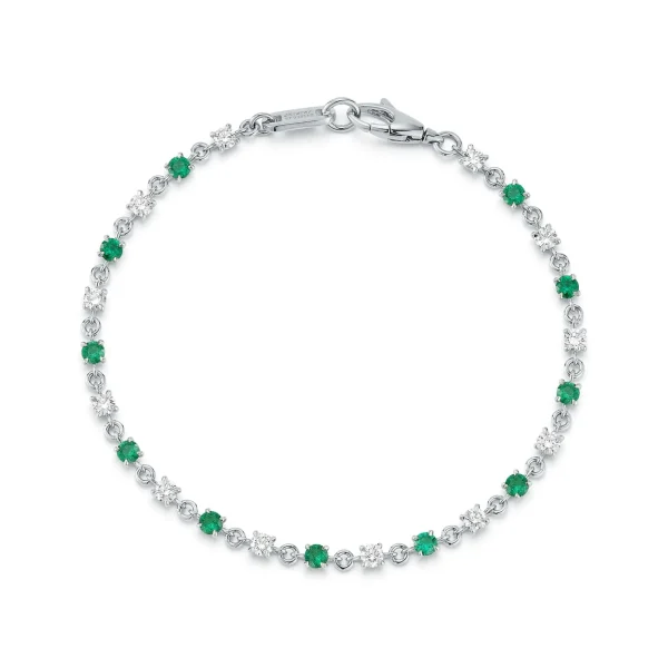 Love Notes Diamond and Emerald Bracelet