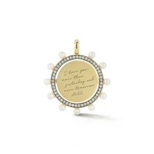 Love Notes Diamond and Pearl Love Pendant