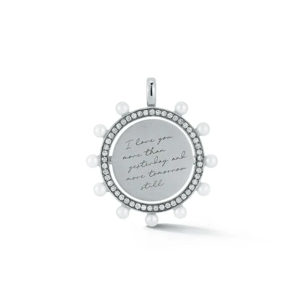 Love Notes Diamond and Pearl Love Pendant