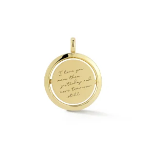 Love Notes Gold Love Pendant