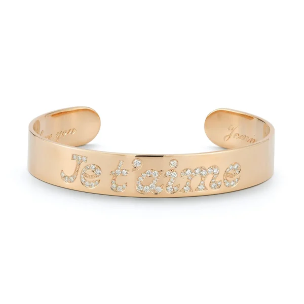 Love Notes Je t'aime Diamond Cuff