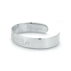 Love Notes Je t'aime Diamond Cuff