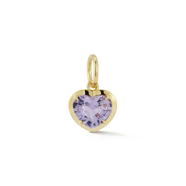 Love Notes Lilac Spinel Heart Charm