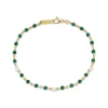 Love Notes Malachite and Diamond Sentiment Bracelet