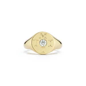 Love Notes Moi et Toi Diamond Pinky Signet Ring