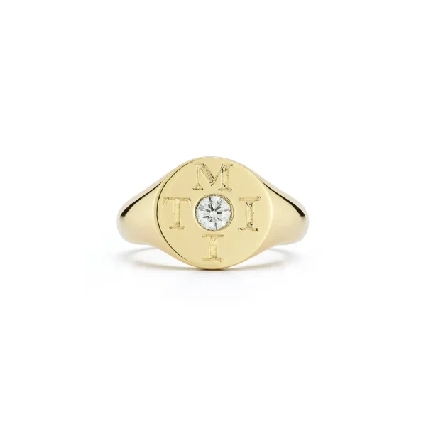 Love Notes Moi et Toi Diamond Pinky Signet Ring