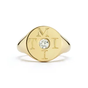 Love Notes Moi et Toi Diamond Signet Ring