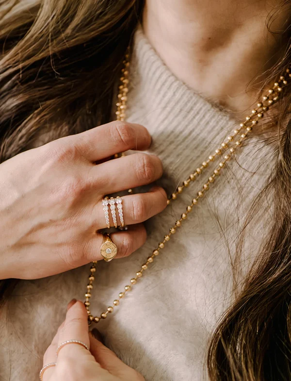 Love Notes Moi et Toi Diamond Pinky Signet Ring