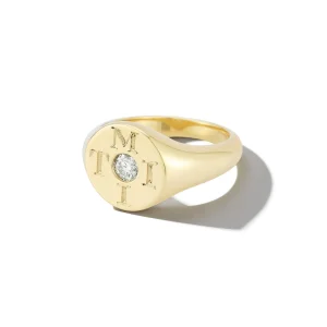 Love Notes Moi et Toi Diamond Pinky Signet Ring