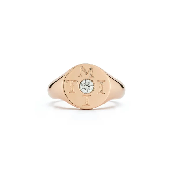 Love Notes Moi et Toi Diamond Pinky Signet Ring