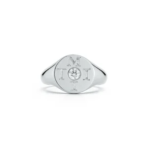 Love Notes Moi et Toi Diamond Pinky Signet Ring