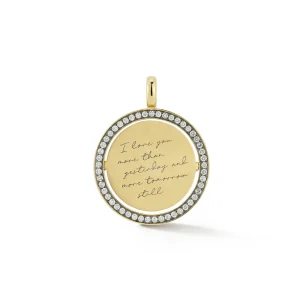 Love Notes Pave Diamond Love Pendant