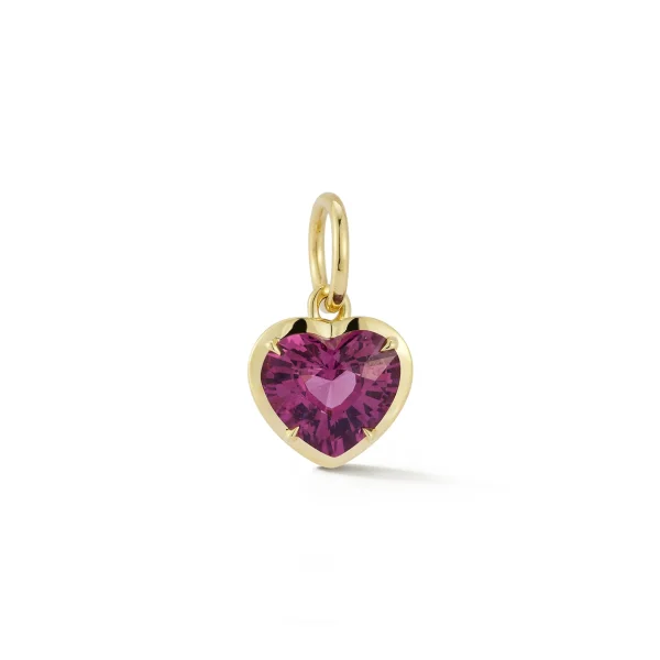 Love Notes Pink Spinel Heart Charm