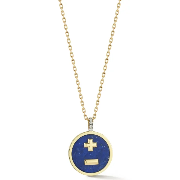 Love Notes Qu'hier Que Demain Lapis Pendant Necklace