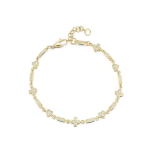 Love Notes Qu'hier Que Demain Pavé Diamond Bracelet