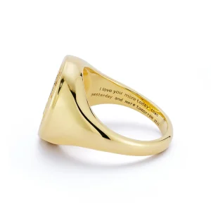 Love Notes Qu'hier Que Demain Diamond Flip Signet Ring