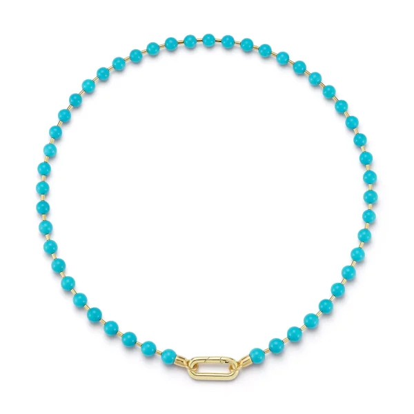 Love Notes Turquoise Ball Chain Necklace