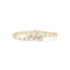 Modern Deco Diamond Baguette Crossover Bracelet