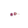 One of a Kind Pink Sapphire Studs