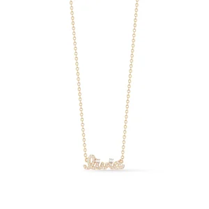 Personalized Pave Diamond Name Necklace