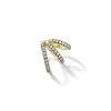 Prive Black Rhodium and Diamond Triple Ear Cuff