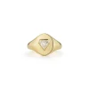 Prive Diamond Shield Signet Ring