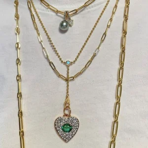 Prive Emerald Heart Pendant