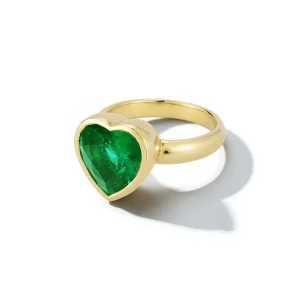 Prive Emerald Heart Ring