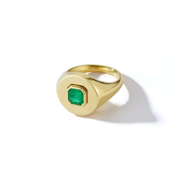 Prive Emerald Signet Ring