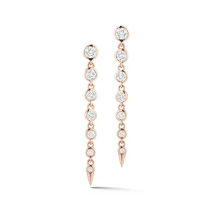 Prive Graduated Diamond Drop Earrings