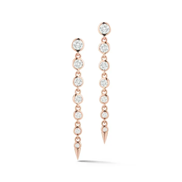 Prive Graduated Diamond Drop Earrings